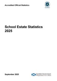 School estate statistics 2025