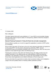 National Planning Framework 4: policy 22 (flood risk and water management)