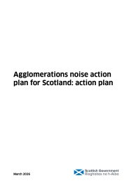 Agglomerations noise action plan for Scotland: action plan