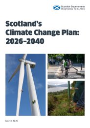 Scotland's climate change plan: 2026-2040