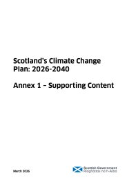 Scotland's climate change plan: 2026-2040. Annex 1 - supporting content