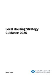 Local housing strategy guidance 2026