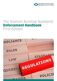 Scottish building standards enforcement handbook. First edition. Version 1.1