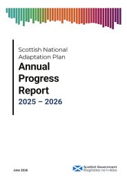 Scottish national adaptation plan. Annual progress report. 2025 - 2026