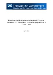 Planning and Environmental Appeals Division: guidance on taking part in planning appeals and other cases