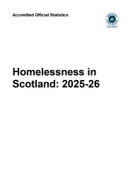 Homelessness in Scotland: 2025-26