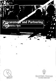 Procurement and partnering - policy advice note