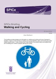 Walking and cycling