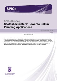 Scottish Ministers' power to call-in planning applications