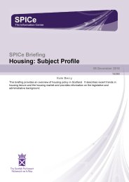 Housing: subject profile
