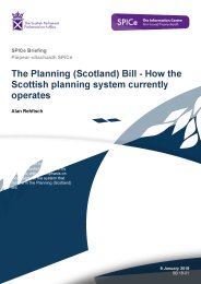 Planning (Scotland) bill - how the Scottish planning system currently operates