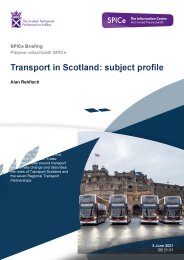 Transport in Scotland: subject profile