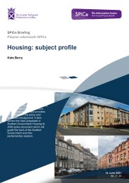 Housing: subject profile