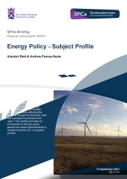 Energy policy - subject profile