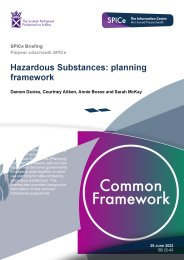 Hazardous substances: planning framework