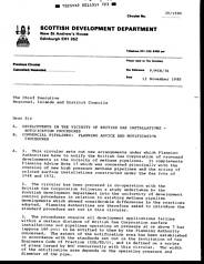 A. Developments in the vicinity of British Gas installations - notification procedures B. Commercial pipelines: planning advice and notification procedures