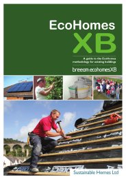 EcoHomes XB - a guide to the EcoHomes methodology for existing buildings
