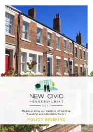 New civic housebuilding 2017 - rediscovering our tradition of building beautiful and affordable homes