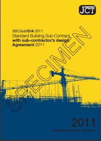 JCT standard building sub-contract with sub-contractor's design - agreement 2011 (Withdrawn)