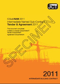 JCT intermediate named sub-contract - tender and agreement 2011 (Withdrawn)