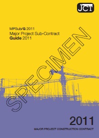 JCT major project sub contract - guide (2011)