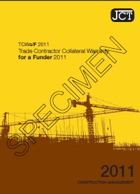 JCT trade contractor collateral warranty for a funder (Withdrawn)