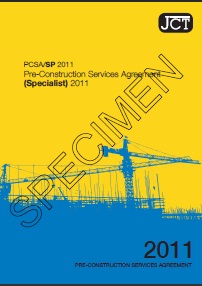 JCT pre-construction services agreement - specialist 2011 (Withdrawn)