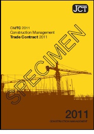 JCT construction management trade contract 2011 (includes New rules of measurement update - 2012) (Withdrawn)