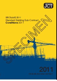 JCT standard building sub-contract conditions 2011 (includes New rules of measurement update - 2012) (Withdrawn)
