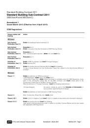 Amendment 1 issued March 2015 (effective from 6 April 2015): JCT standard building sub-contract agreement 2011 (SBCSub/A and SBCSub/C) (Withdrawn)
