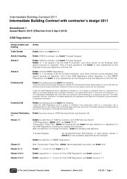 Amendment 1 issued March 2015 (effective from 6 April 2015): JCT intermediate building contract with contractor's design - agreement 2011 (Withdrawn)