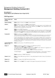 Amendment 1 issued March 2015 (effective from 6 April 2015): JCT management building contract 2011 (Withdrawn)