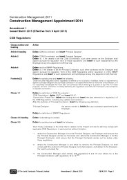 Amendment 1 issued March 2015 (effective from 6 April 2015): JCT construction management appointment 2011 (Withdrawn)