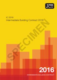 JCT intermediate building contract 2016