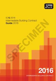 JCT intermediate building contract guide 2016