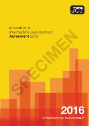 JCT intermediate sub contract agreement 2016 (Withdrawn)