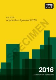 JCT adjudication agreement 2016 (Withdrawn)
