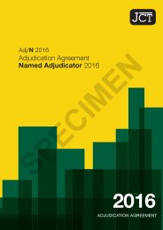 JCT adjudication agreement - named adjudicator 2016 (Withdrawn)