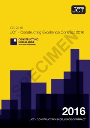 JCT constructing excellence contract: agreement and conditions 2016 (Withdrawn)