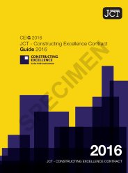 JCT constructing excellence contract: guide 2016