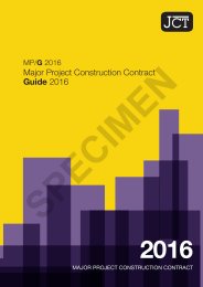 JCT major project construction contract - guide 2016