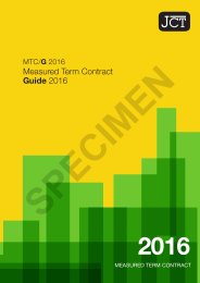 JCT measured term contract: guide 2016 (Withdrawn)