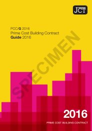 JCT prime cost building contract: guide 2016 (Withdrawn)