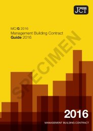 JCT management building contract guide (2016)