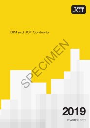 BIM and JCT contracts