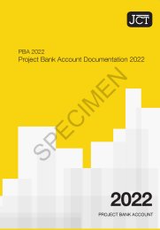 PBA 2022. Project bank account documentation 2022