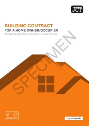 JCT building contract for a home owner/occupier who has not appointed a consultant to oversee the work
