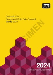 Design and build sub-contract. Guide 2024