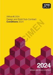 Design and build sub-contract. Conditions 2024