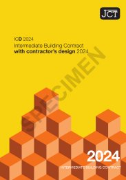 Intermediate building contract with contractor's design 2024